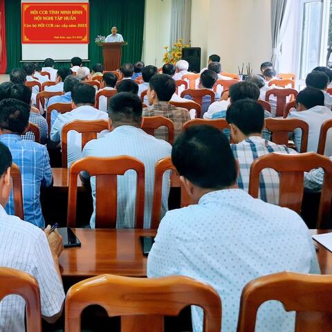 Hội Cựu chiến binh tỉnh Ninh Bình tổ chức tập huấn cán bộ năm 2023